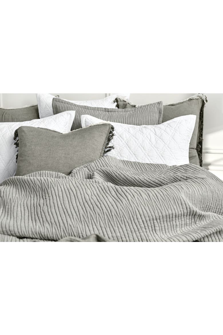 50" x 70" Declan Ash Large Premium Luxury Woven 100% Cotton Throw Blanket, Alternate, color, Grey