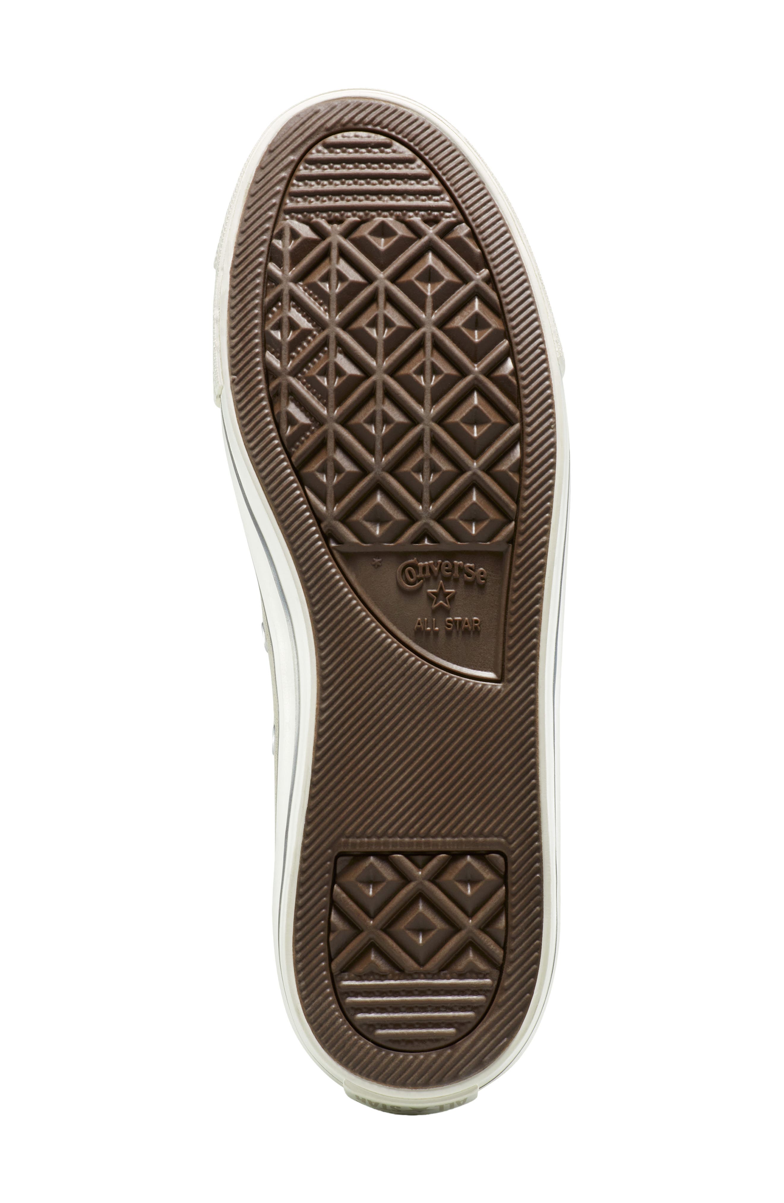 Converse Chuck Taylor All Stair Dainty Suede Sneaker, Alternate, color, Papyrus/ Egret/ Papyrus