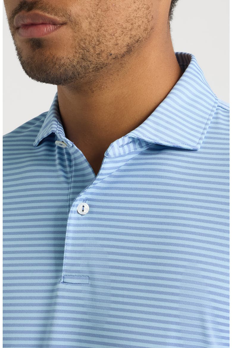 Verse Stripe Crown Crafted Performance Jersey Golf Polo, Alternate, color, WINDY BLUE / BLUE FROST