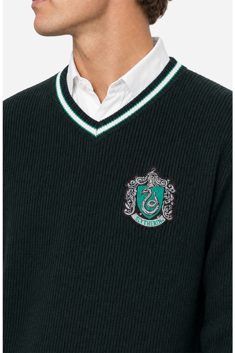 Harry Potter Slytherin Sweater, Alternate, color, GREEN