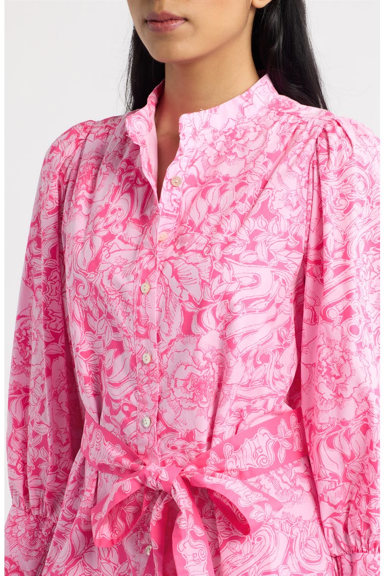 Drena Cotton Shirtdress, Alternate, color, A ROSE BY ANY OTHER NAME