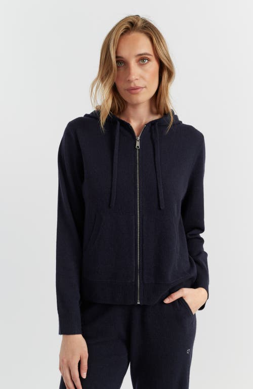 Chinti & Parker Pure Cashmere Zip Hoodie In Black