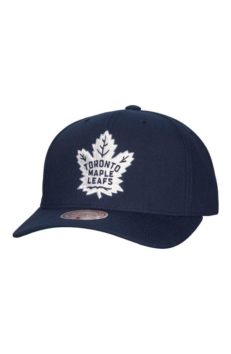 Mitchell & Ness Men's Mitchell & Ness Navy Toronto Maple Leafs Team Ground Pro Adjustable Hat, Main, color, Navy