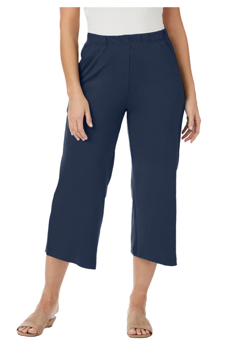 Soft Ease Wide Crop, Main, color, NAVY