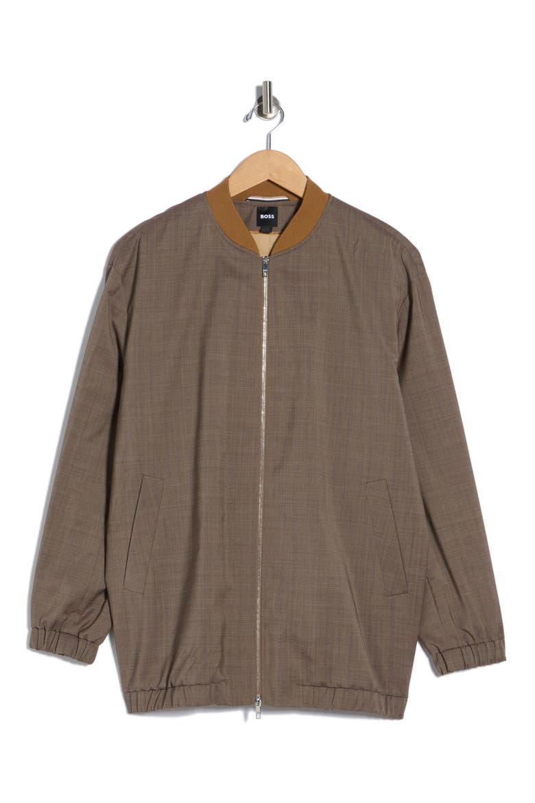 Jemata Check Bomber, Alternate, color, BROWN