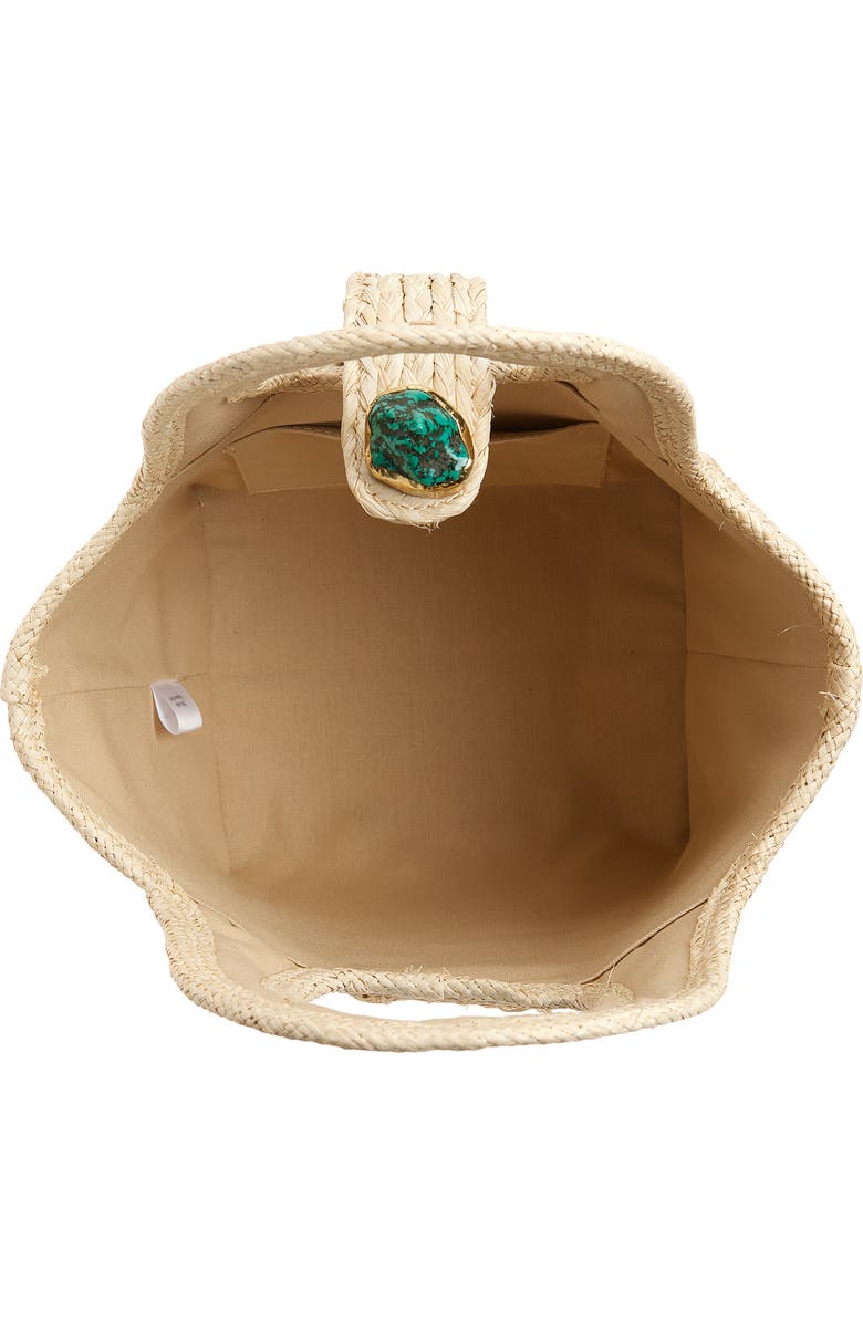 Pamela Munson The Petite Lulu Raffia Shoulder Bag, Alternate, color, Natural