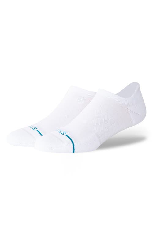 Stance Icon Low Tab No-Show Socks in White 