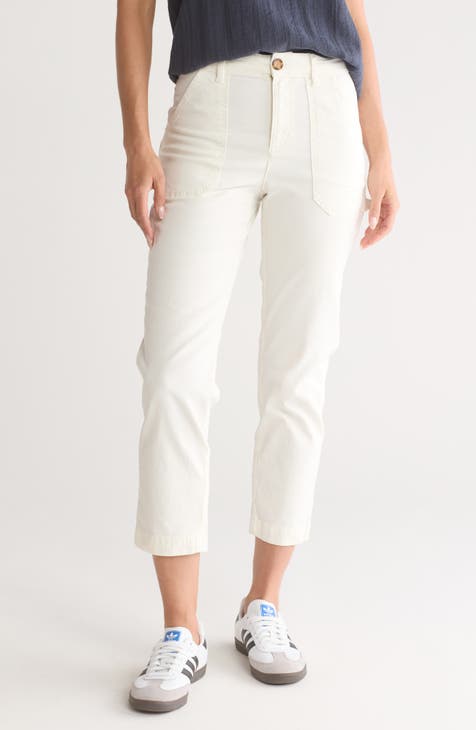 Maya Slim Straight Leg Utility Pants<br />