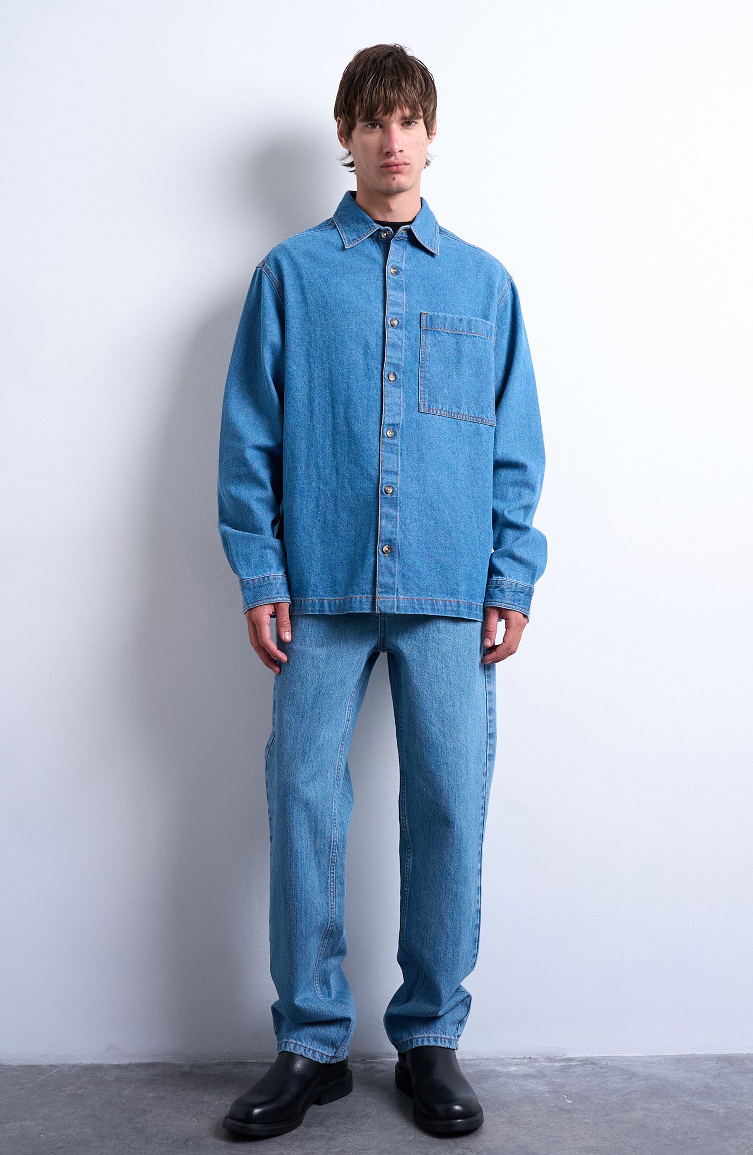 Washed Denim Overshirt - image 2
