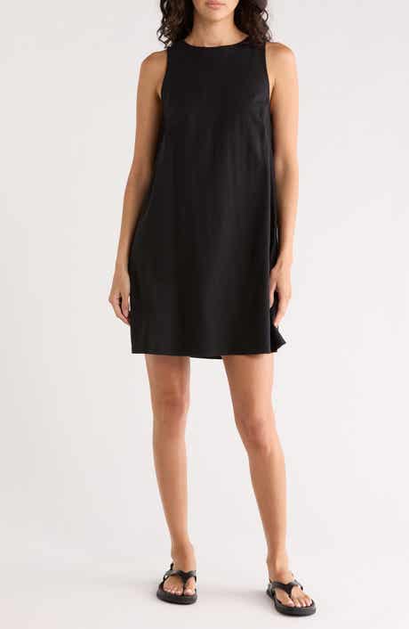 Madewell Linen Blend Shift Minidress