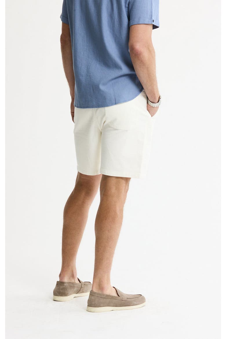 Cotton Twill Drawstring Shorts, Alternate, color, White