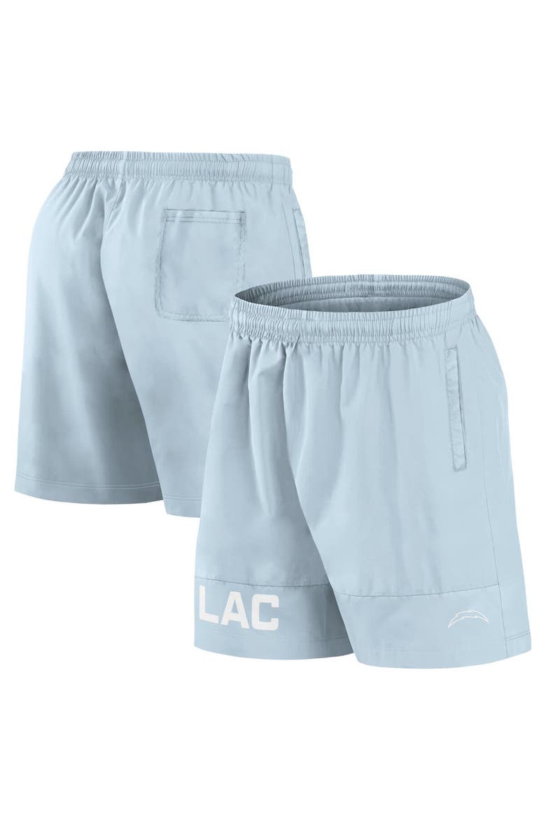 Men's Fanatics Light Blue Los Angeles Chargers Elements Shorts, Main, color, Light Blue