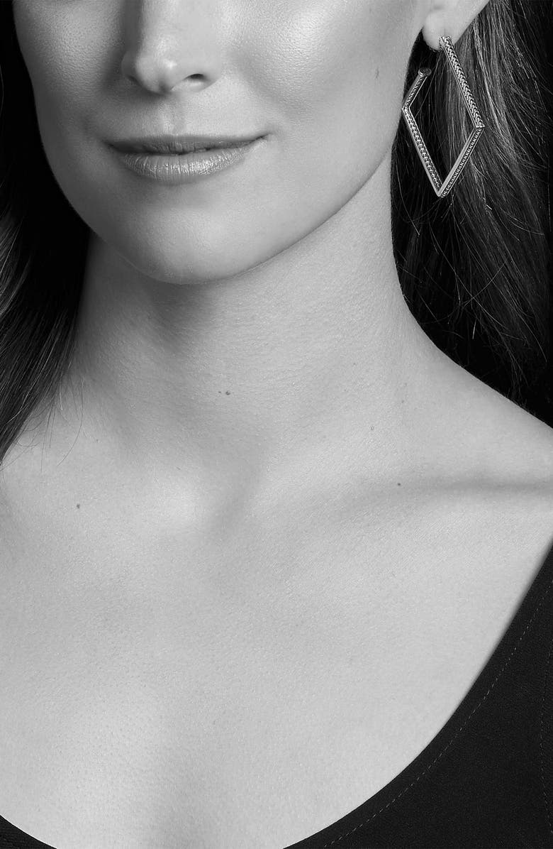 LAGOS Square Caviar Hoop Earrings, Alternate, color, 