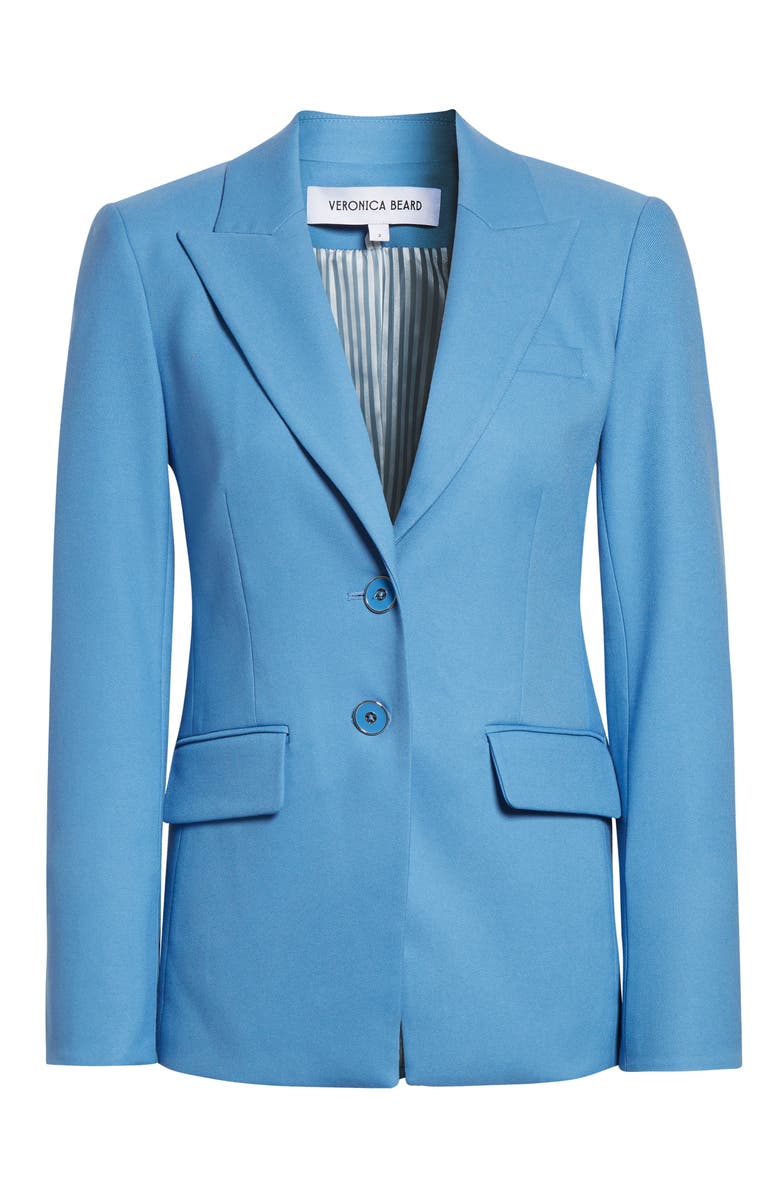 Veronica Beard Izara Dickey Jacket, Main, color, Blue Jasper