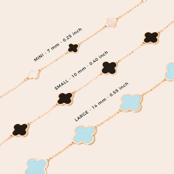 Large Onyx Clover Bracelet