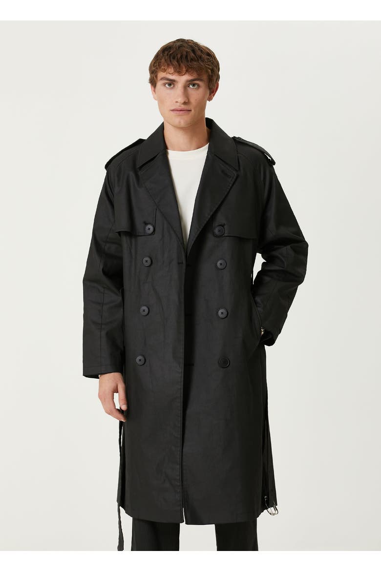 Your *Itch Waterproof Men Trenchcoat, Alternate, color, BLACK