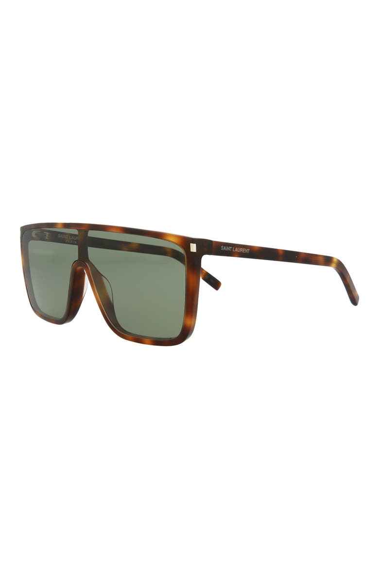 99mm Shield Sunglasses, Alternate, color, HAVANA GREEN