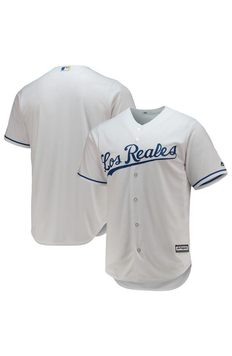 MAJESTIC Men's Majestic White Kansas City Royals Team Official Jersey, Main, color, White