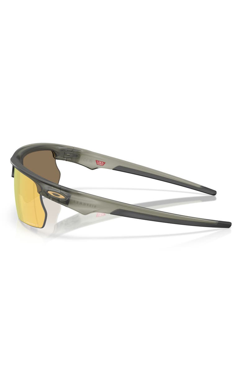 Oakley Bisphera 68mm Prizm<sup
™</sup
 Oversize Polarized Rectangular Sunglasses, Alternate, color, Matte Olive/ 24K Polar