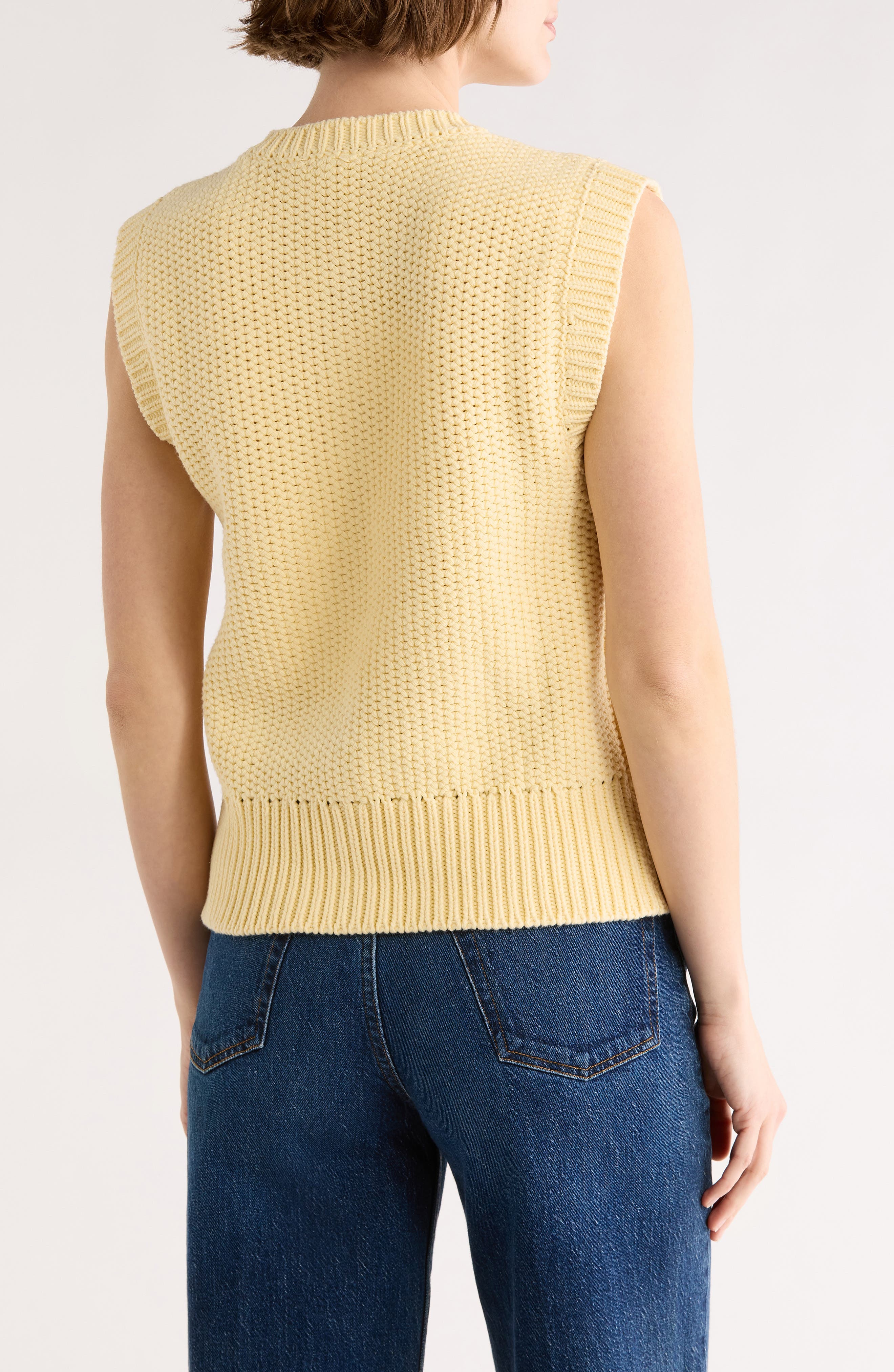 Floral Openwork Sweater Tank - image 2