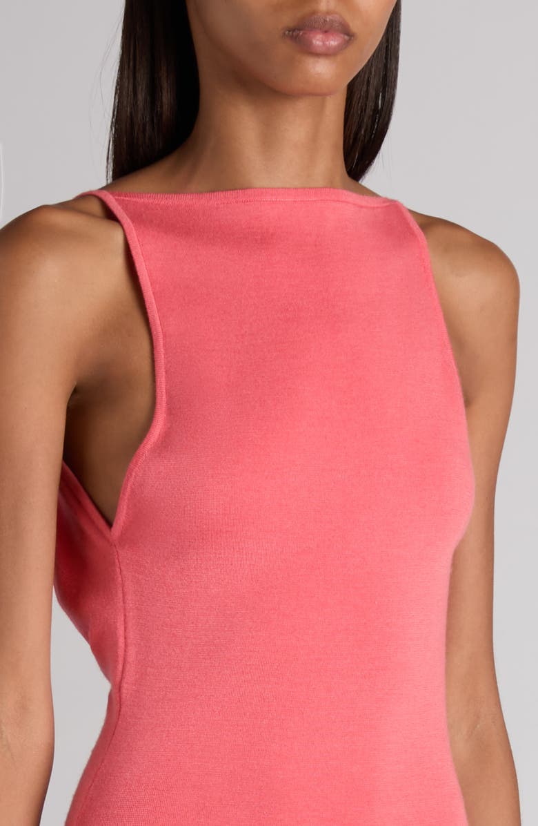 TOM FORD Slash Neck Open Back Cashmere
Silk Gown, Alternate, color, Bright Fuxia