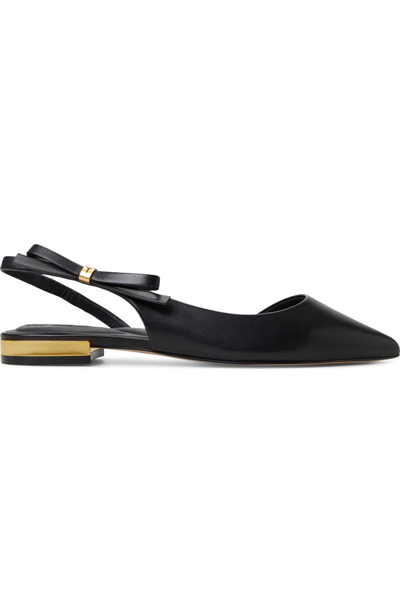 Ted Baker London Jane Bow Slingback Half D'Orsay Pointed Toe Flat, Alternate, color,