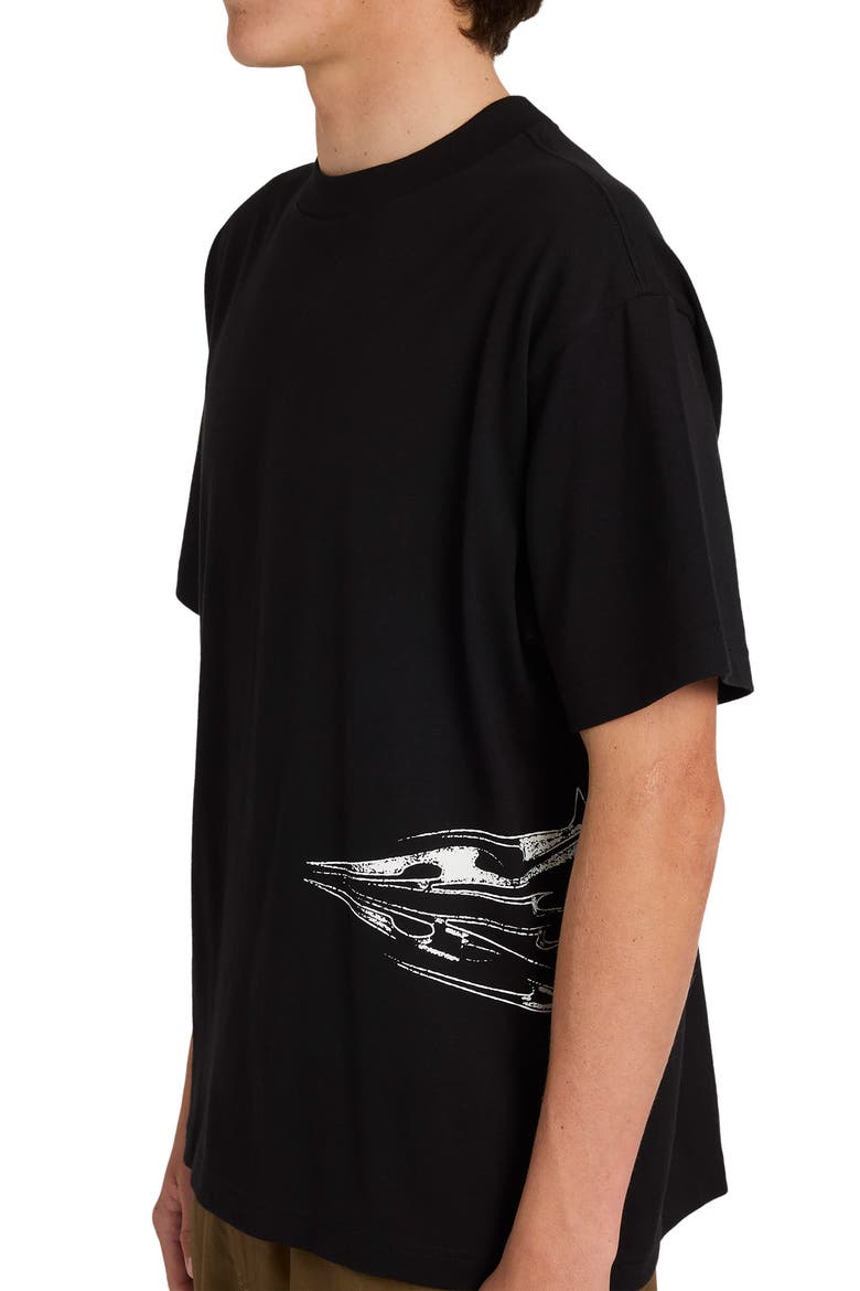 Chrome Diamond Logo Cotton Graphic T-Shirt, Alternate, color, BLACK