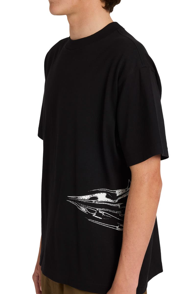 Billabong Chrome Diamond Logo Cotton Graphic T-Shirt, Alternate, color, Black