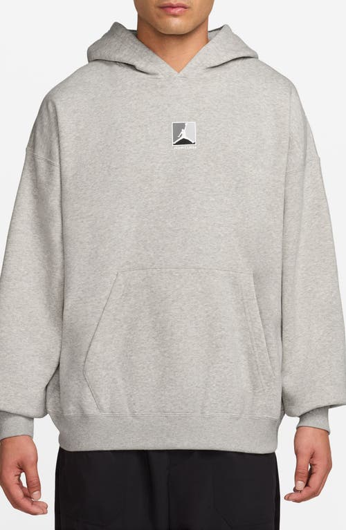 Jordan Graphic Print Brooklyn Fleece Hoodie In Gray