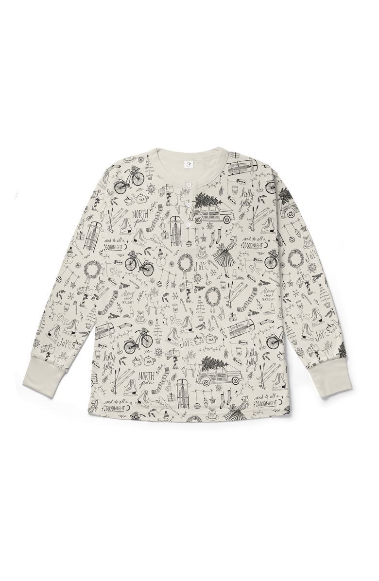 goumikids Goumi Dad Thermal Long-Sleeve Lounge Top, Main, color, 