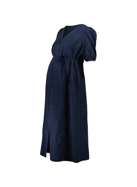 Marta Maternity Button-Front Dress