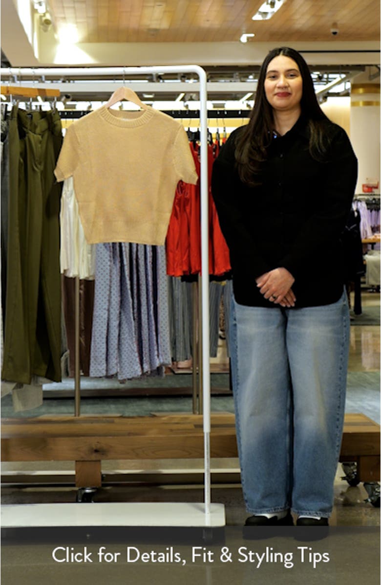 Short Sleeve Crop Sweater, sales video thumbnail