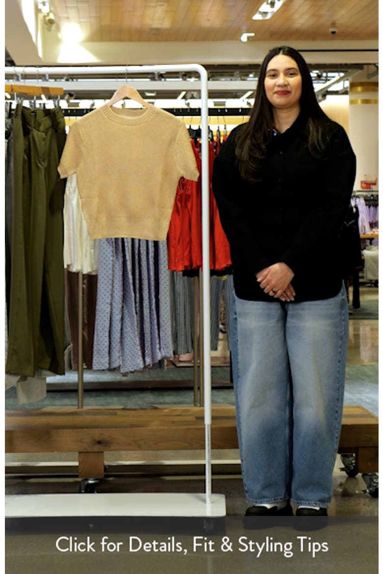 Short Sleeve Crop Sweater video