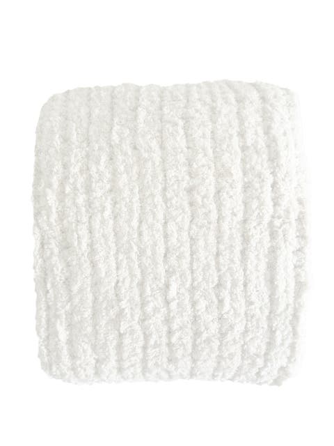 Oversized Plush Chenille Sweater Throw