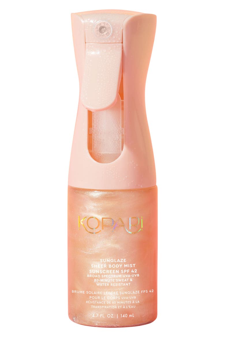 Sunglaze Sheer Body Mist Sunscreen SPF 42, Main, color, NO COLOR