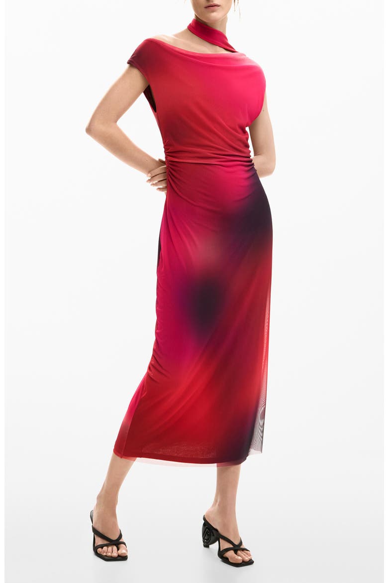 Asymmetric Sleeveless Dress, Main, color, PINK