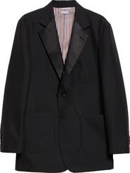 Thom Browne Unstructured Wool & Mohair Tuxedo Jacket