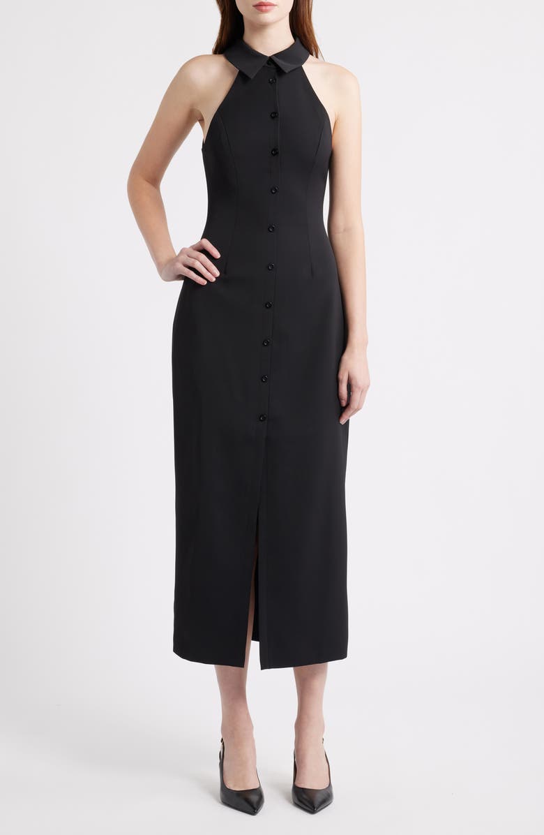 Odd Muse The Ultimate Muse Halter Neck Dress, Main, color, Black