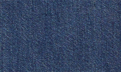 Re/done Oversize Crop Denim Button-up Shirt In Blue