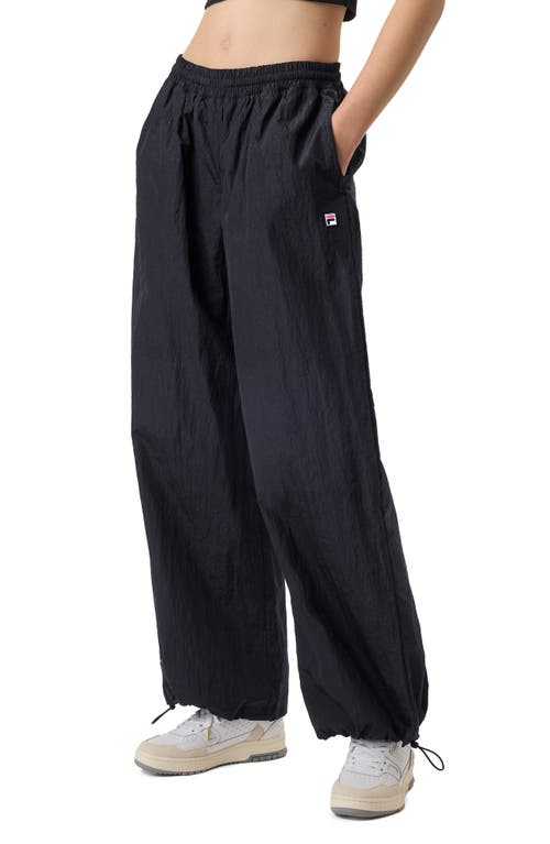 Fila X Hailey Oversize Crinkle Pants In Black