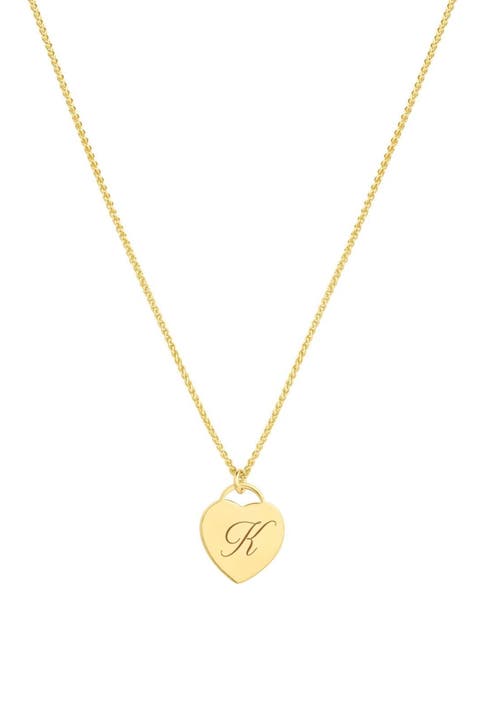 Alice Initial Heart Necklace