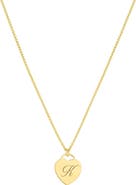 Set & Stones Alice Initial Heart Pendant Necklace