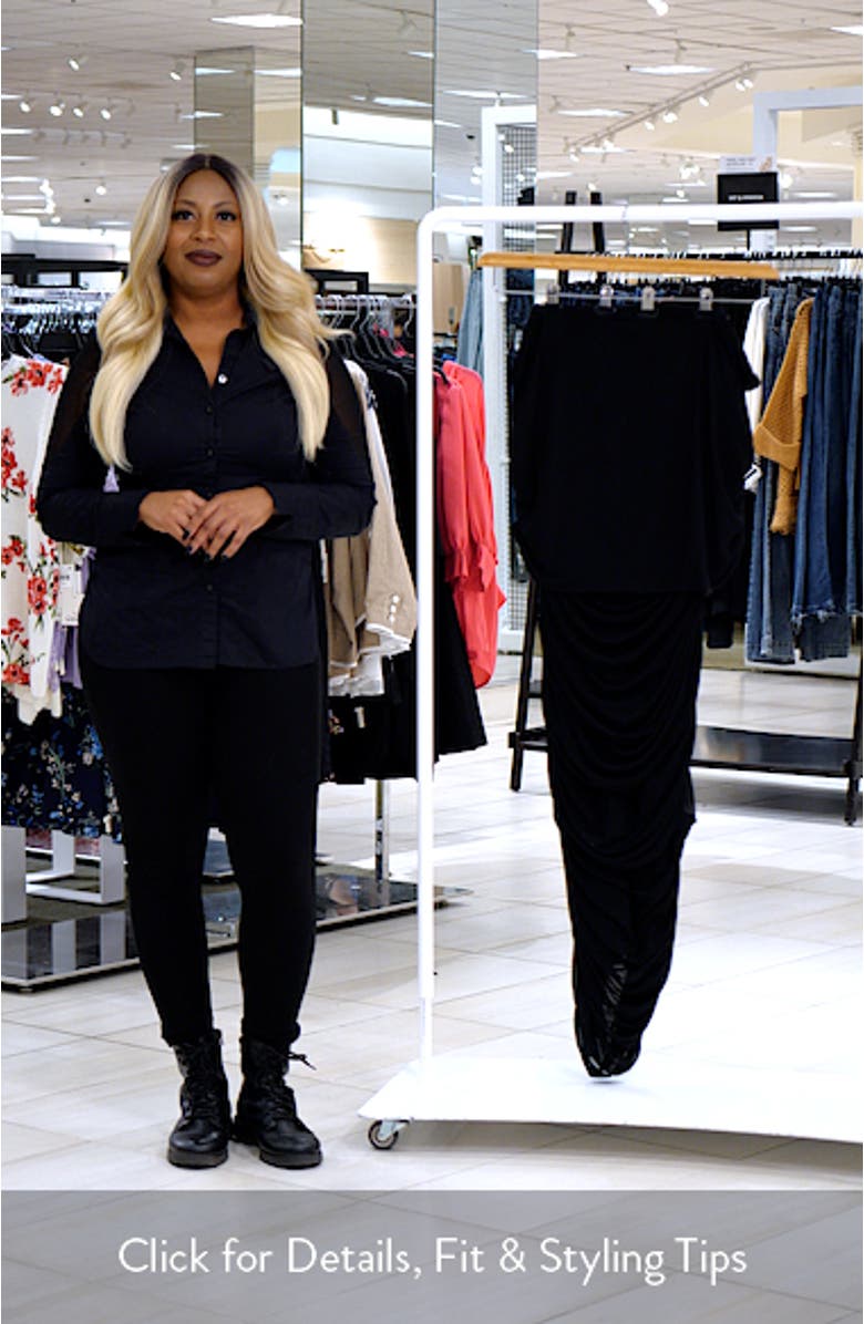 Dana Off the Shoulder Mesh Midi Dress, sales video thumbnail