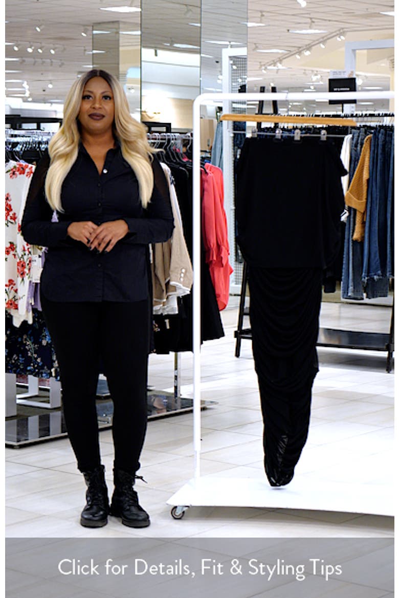 Dana Off the Shoulder Mesh Midi Dress video