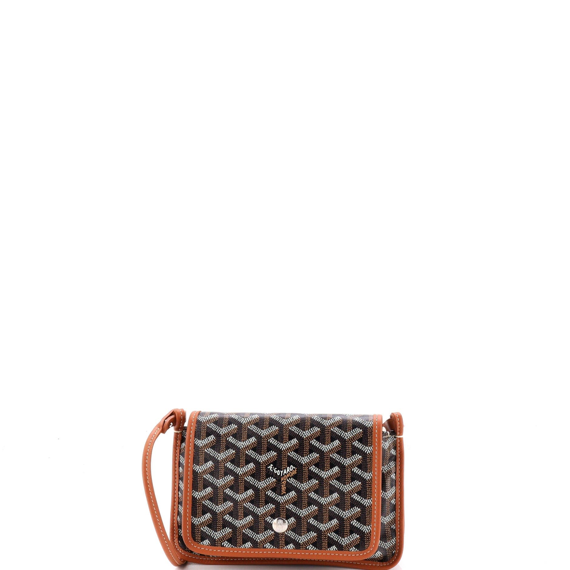Plumet Clutch Wallet Coated Canvas, Main, color, Brown