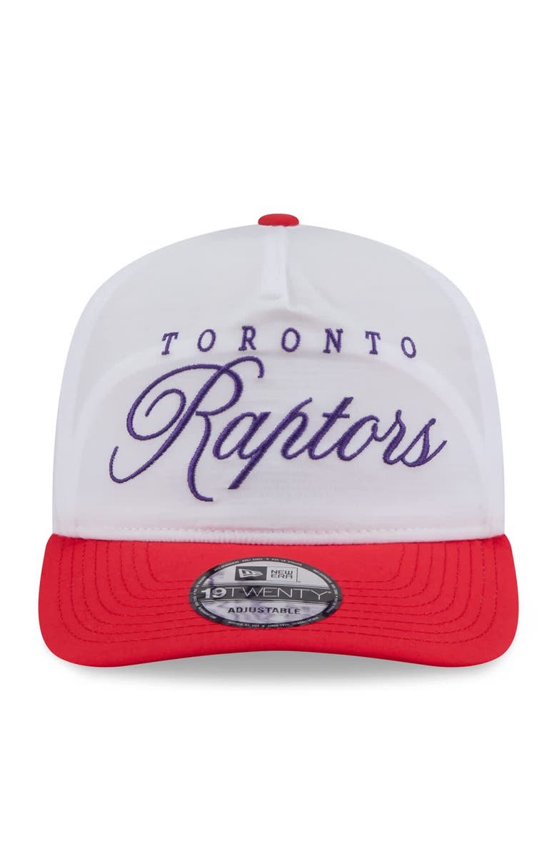 New Era Men's New Era White/Red Toronto Raptors 2025 NBA Draft On-Stage Nylon 19TWENTY Adjustable Hat, Alternate, color, White