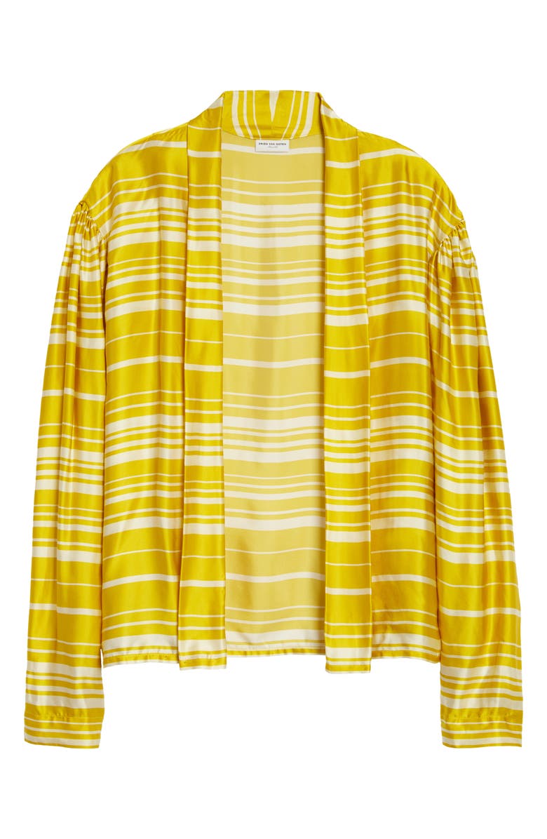 Dries Van Noten Coti Stripe Long Sleeve Satin Blouse, Alternate, color,