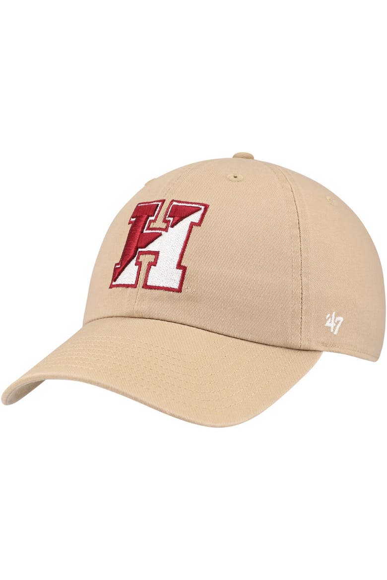 Men's '47 Khaki Harvard Crimson Clean Up Adjustable Hat, Main, color, Khaki