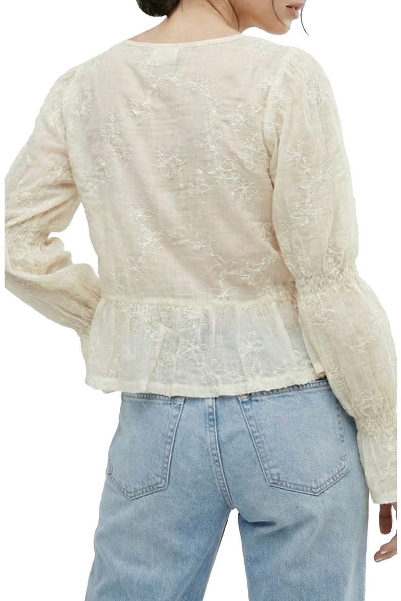 Tie Front Topper, Alternate, color, IVORY