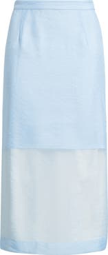 Nordstrom Organza Midi Pencil Skirt